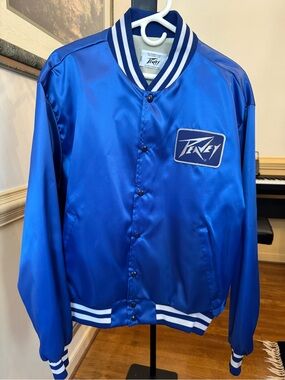 Vintage Peavey Electronics Satin Bomber Jacket - Rare Musical Promo Gear (XL)